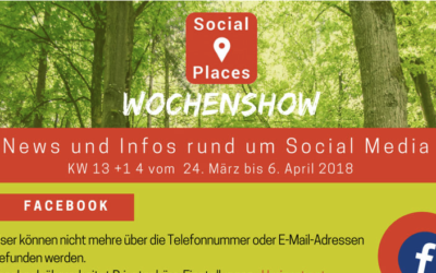 [Infografik] Social Media News aus der 13. + 14. Kalenderwoche